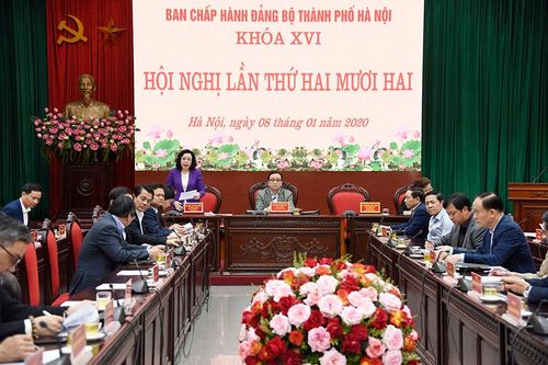 Xem xét các chỉ tiêu của Đại hội XVII Đảng bộ TP Hà Nội đảm bảo tính khả thi