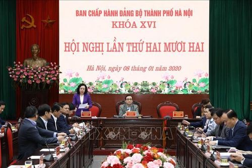 Năm 2020, Thành ủy Hà Nội tập trung thực hiện 9 nhiệm vụ trọng tâm