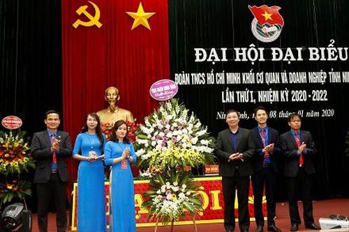 Đại hội đại biểu Đoàn TNCS Hồ Chí Minh Khối Cơ quan và Doanh nghiệp tỉnh lần thứ nhất, nhiệm kỳ 2020-2022