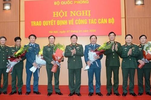 5 tướng Quân đội nhận nhiệm vụ mới
