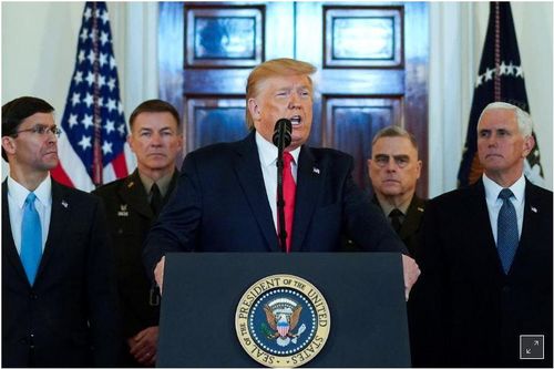 Tổng thống Trump 'thở phào' sau vụ tấn công của Iran
