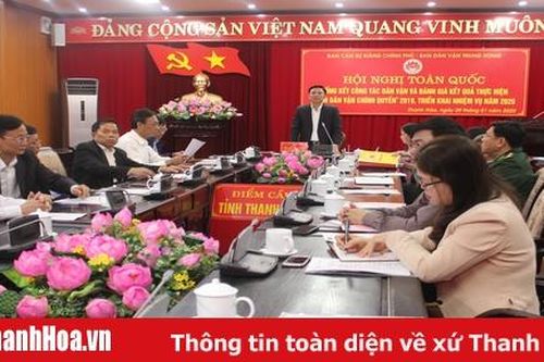 Hội nghị trực tuyến toàn quốc tổng kết công tác dân vận