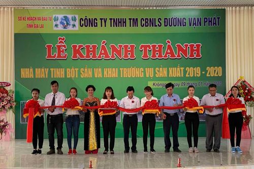 Bí thư Tỉnh ủy Dương Văn Trang dự lễ Khánh thành Nhà máy tinh bột sắn tại Krông Pa