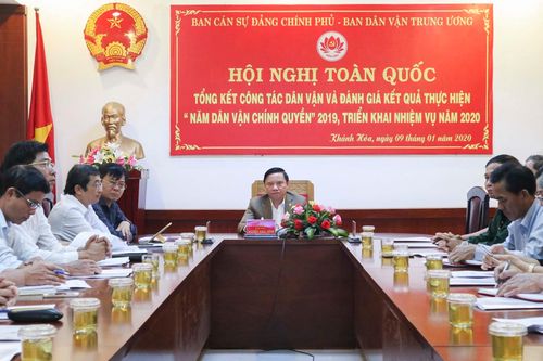 Hội nghị trực tuyến tổng kết công tác dân vận toàn quốc