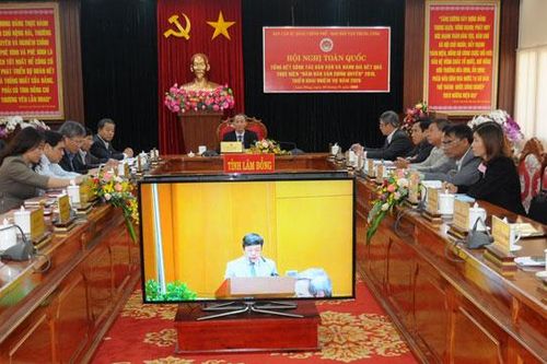 Hội nghị trực tuyến toàn quốc tổng kết công tác dân vận năm 2019