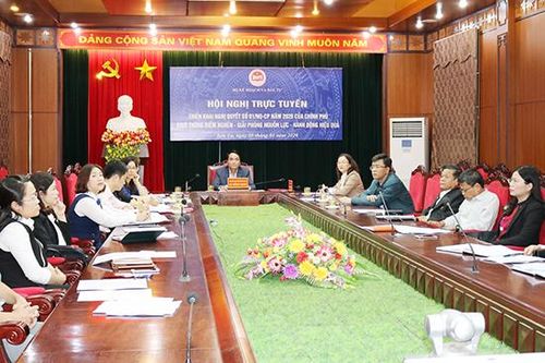 Hội nghị trực tuyến triển khai Nghị quyết số 01/NQ-CP của Chính phủ