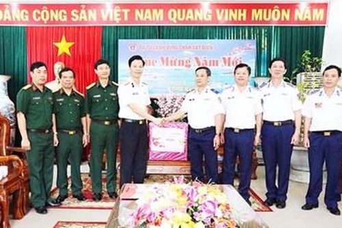 Bộ Tổng tham mưu thăm, chúc Tết Bộ tư lệnh Vùng Cảnh sát biển 3