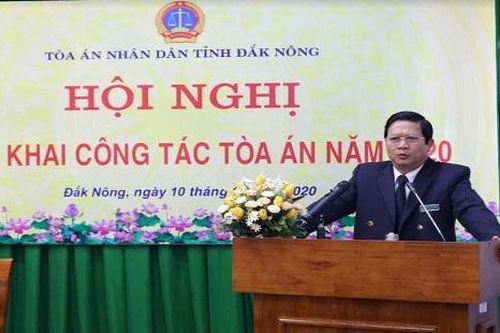 TAND hai cấp tỉnh Đắk Nông: Đẩy nhanh tiến độ, nâng cao chất lượng xét xử các vụ án