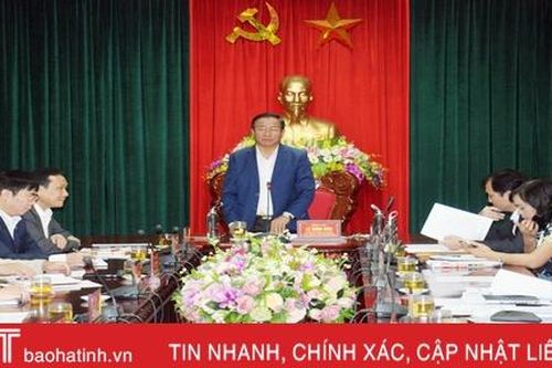 Ban Thường vụ Tỉnh ủy Hà Tĩnh kiểm điểm công tác lãnh đạo, chỉ đạo năm 2019