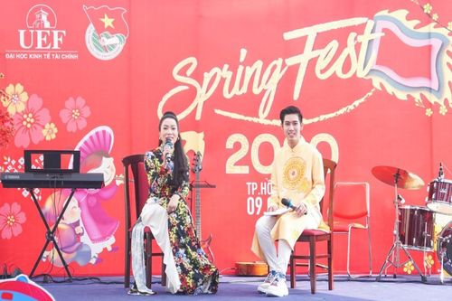 NSƯT - Á hậu Trịnh Kim Chi xuất hiện rạng ngời tại Spring Fest UEF 2020