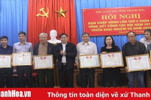 Hội Luật gia tỉnh Thanh Hóa triển khai nhiệm vụ năm 2020