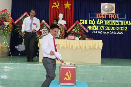 Phú Tân tổ chức Đại hội điểm chi bộ cụm xã, thị trấn và ngành