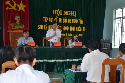 Chủ tịch HĐND tỉnh Dương Văn Trang tiếp xúc cử tri xã Chrôh Pơ Nan