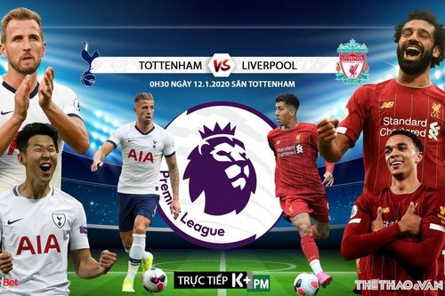 Soi kèo Tottenham vs Liverpool. Vòng 22 Giải ngoại hạng Anh. Trực tiếp K+PM