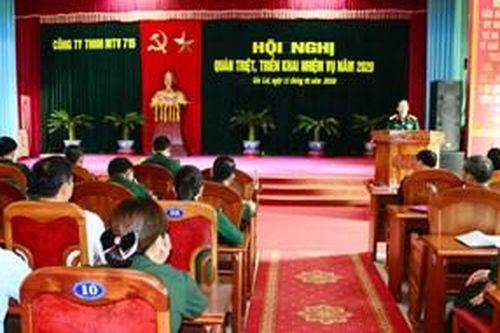 Công ty 715 tổ chức hội nghị triển khai nhiệm vụ năm 2020