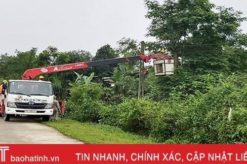 Có sự hỗ trợ của điện lực, Hương Sơn phấn đấu cán đích huyện nông thôn mới trong năm 2020