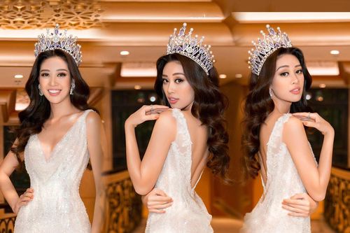 Tiết lộ gây 'choáng' về chiếc váy xẻ sâu gợi cảm tột độ của hoa hậu Khánh Vân