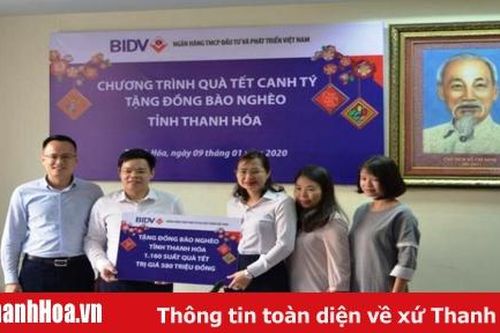 BIDV – Chi nhánh Thanh Hóa dành hơn 1,65 tỷ đồng thực hiện công tác an sinh xã hội