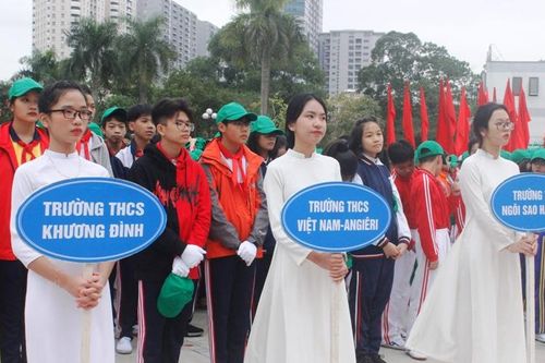 Hơn 3.500 học sinh tham gia Hội khỏe Phù Đổng quận Thanh Xuân