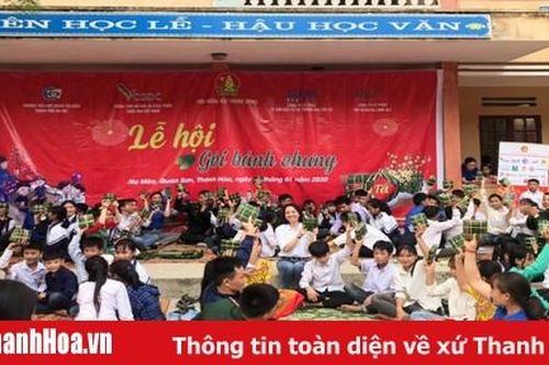 Tết ấm cho em - Lễ hội gói bánh chưng tại huyện Quan Sơn