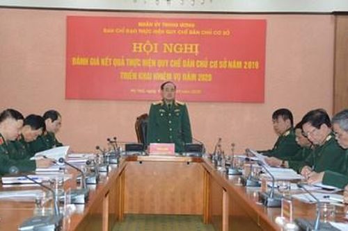 Ban chỉ đạo thực hiện Quy chế dân chủ cơ sở Quân ủy Trung ương triển khai nhiệm vụ năm 2020