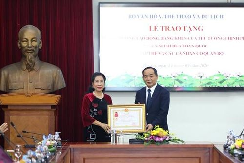 Bộ VHTTDL: Trao tặng các hình thức khen thưởng Nhà nước cho các tập thể, cá nhân