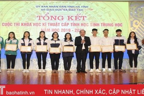 61 dự án đạt giải Cuộc thi Khoa học kỹ thuật Hà Tĩnh