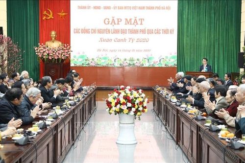 Gặp mặt, chúc Tết nguyên lãnh đạo thành phố Hà Nội qua các thời kỳ