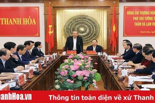 Phó Thủ tướng Thường trực Chính phủ Trương Hòa Bình thăm và làm việc tại Thanh Hóa