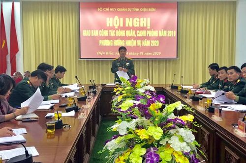 Giao ban đóng quân, canh phòng năm 2019