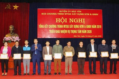 Bảo Yên: Trên 18,6 tỷ đồng ủng hộ chương trình xây dựng nông thôn mới