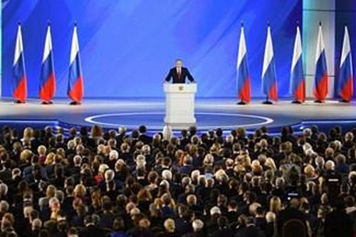 Tổng thống Nga V.Putin đọc Thông điệp Liên bang năm 2020