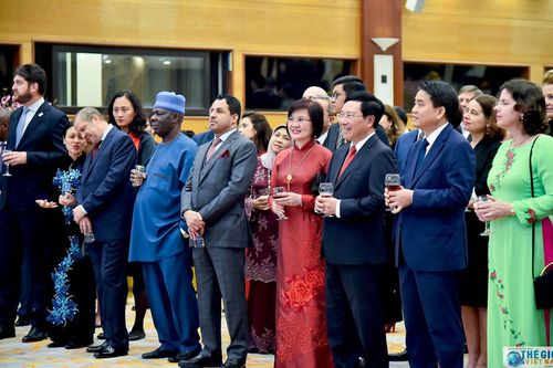 Toàn cảnh Phó Thủ tướng Phạm Bình Minh chúc Tết Ngoại giao đoàn năm 2020