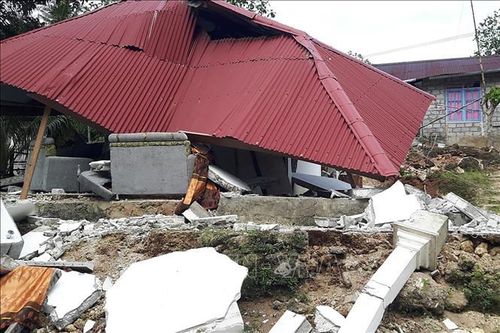 Động đất có độ lớn 5,9 tại miền Trung Indonesia