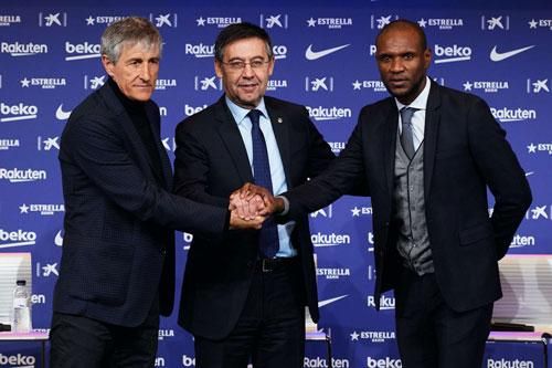 Chủ tịch Barca đặt mục tiêu 'ăn ba' với tân HLV Quique Setien