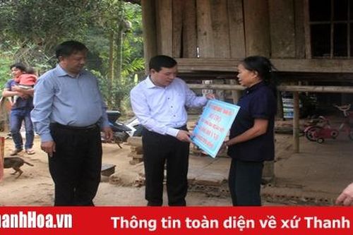 Trưởng Ban Tổ chức Tỉnh ủy Lại Thế Nguyên kiểm tra tình hình sản xuất, đời sống nhân dân tại các huyện Ngọc Lặc, Thọ Xuân