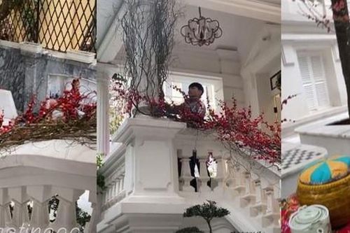 Á hậu Thanh Tú tất bật trang hoàng nhà cửa đón Tết