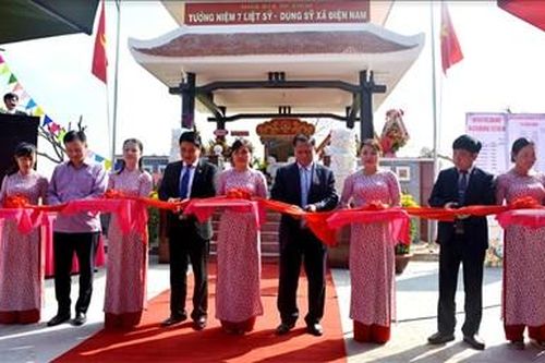 Khánh thành di tích cấp tỉnh 'Tưởng niệm 7 Liệt sĩ - Dũng sĩ xã Điện Nam'
