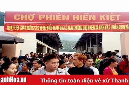 Khai trương Chợ phiên xã Hiền Kiệt (huyện Quan Hóa) năm 2020