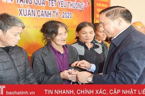 Gia đình chính sách, hộ nghèo ở Hà Tĩnh an tâm đón Tết Nguyên đán Canh Tý