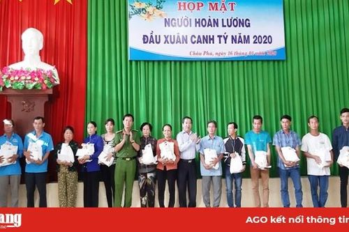 Công an huyện Châu Phú họp mặt người hoàn lương đầu Xuân Canh Tý năm 2020