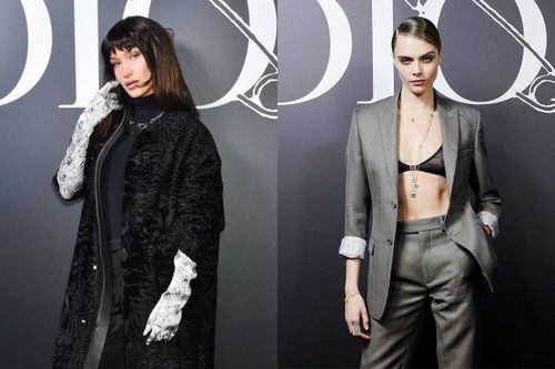 Bella Hadid mặc kín bưng, Cara Delevingne diện nội y khoe body sexy