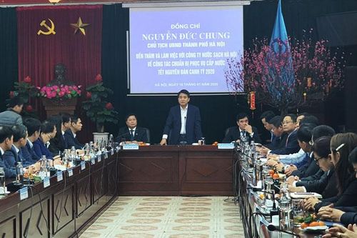 Kiểm tra công tác phục vụ cấp nước sạch Tết Nguyên đán Canh Tý 2020