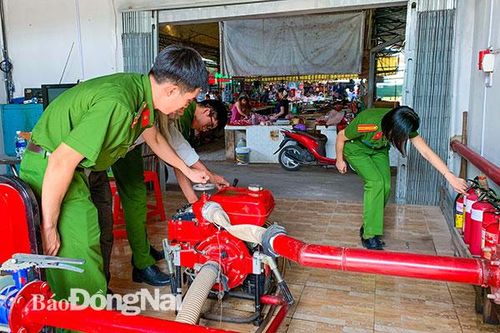 Huyện Long Thành: Làm tốt công tác phòng cháy ở các chợ