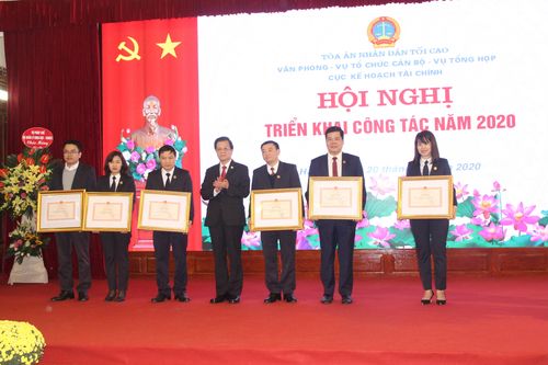 Các đơn vị thuộc TANDTC phối hợp tổ chức Hội nghị triển khai công tác năm 2020