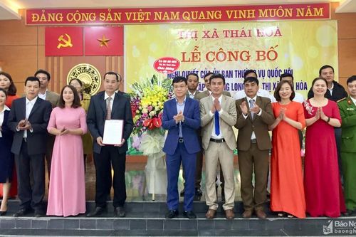 Hai đơn vị hành chính cấp xã đầu tiên ở Nghệ An chính thức công bố sáp nhập