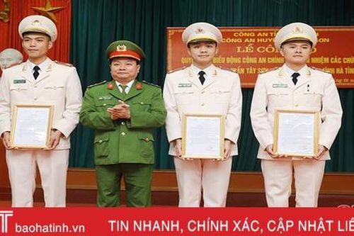 Huyện miền núi Hà Tĩnh chính thức 'phủ kín' công an chính quy về xã