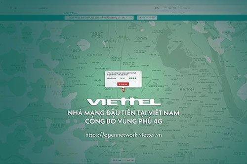 Viettel công bố bản đồ vùng phủ sóng của mạng di động 4G