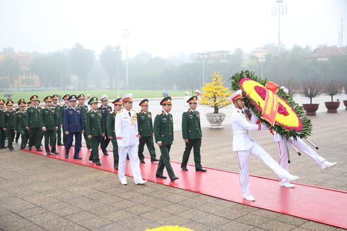 Đoàn đại biểu Quân ủy Trung ương, Bộ Quốc phòng vào Lăng viếng Chủ tịch Hồ Chí Minh