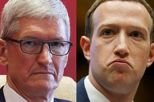 CEO Apple Tim Cook 'đá xoáy' Mark Zuckerberg, người đứng đầu Facebook không khỏi nóng mặt